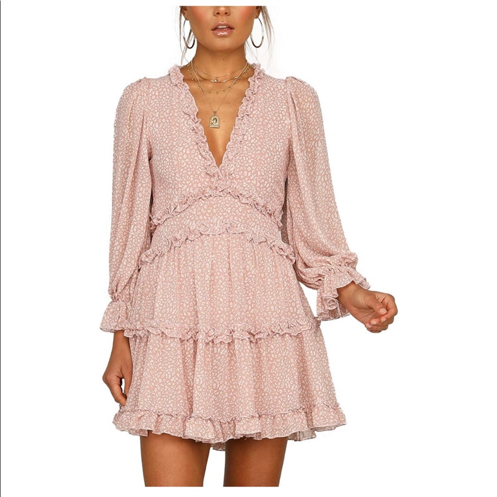 Blush Pink, BoHo Dress
